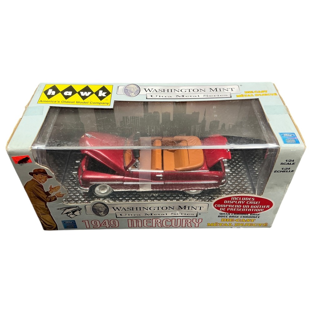 Washington Mint 1949 Mercury Ultra Metal Series 124 Scale Diecast Car Red